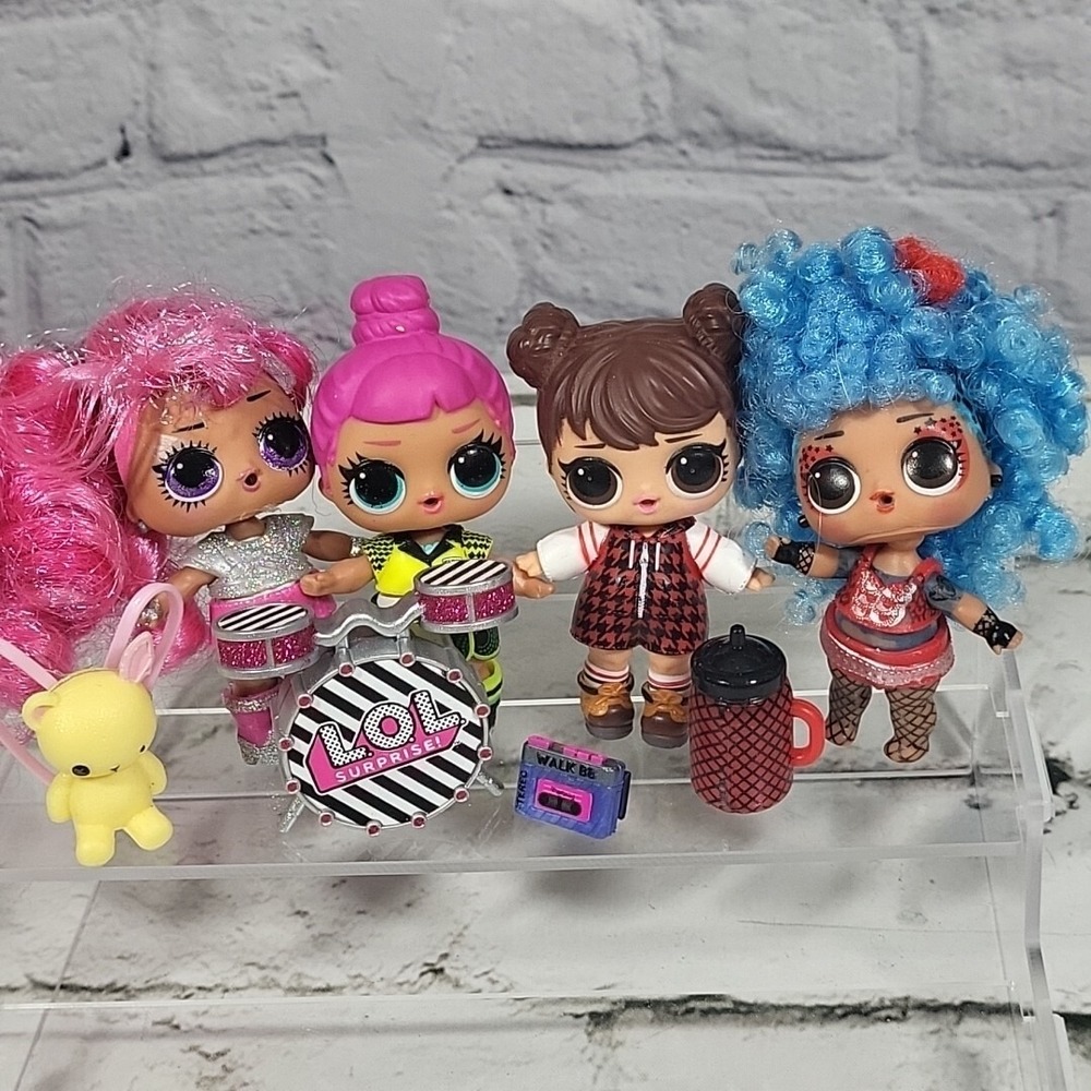 LOL Surprise Dolls Hair Flips Remix Twisted Sis Babe In Woods Soccer Drums‎ Lot